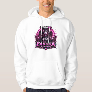 Veste À Capuche ZERO69 Neon Sakura Reaper Cyberpunk Warrior