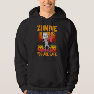 Veste À Capuche Zombie Mange des Cerveaux Vous êtes en Sécurité Ci
