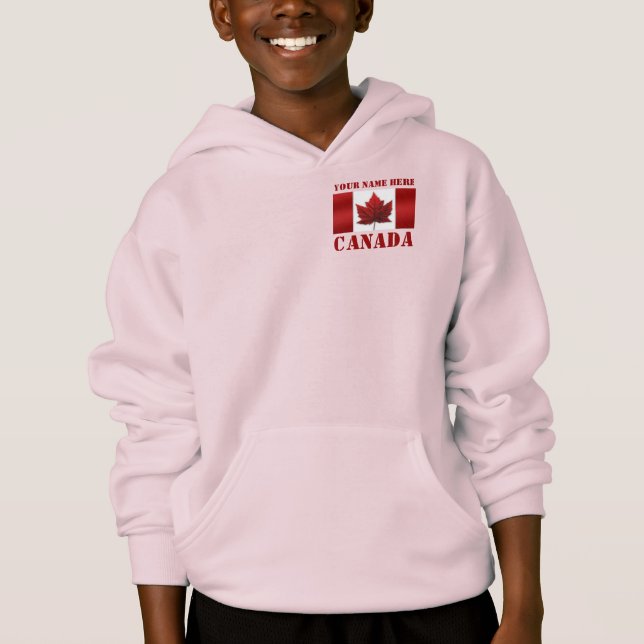 Veste Canada pour enfant Sweat - shirt à capuche c (Devant)