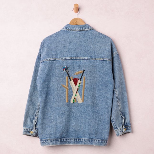 Veste De Cricket Et Balle, Veste De Dénim Dames (Hangar)