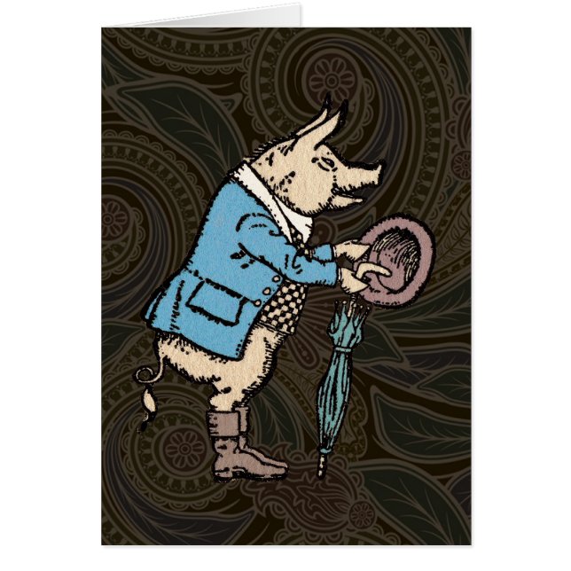 Veste de porc Piggy mignonne Formelle Antique (Devant)