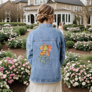 Veste démoniste pour dames - Rose orange jaune