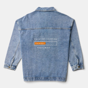Veste Denim amusante - Texte personnalisé