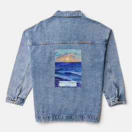 Veste Denim au coucher du soleil