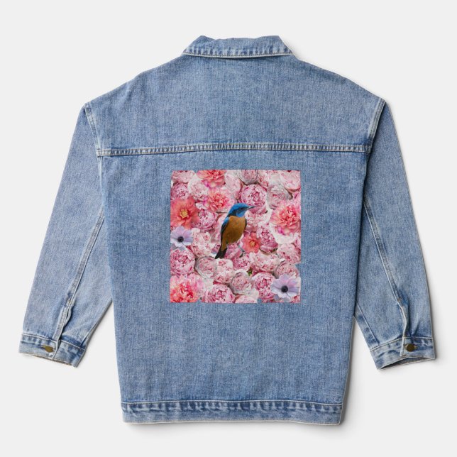 Veste Denim avec fleurs (Verso)