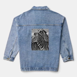 Veste Denim avec imprimé arrière