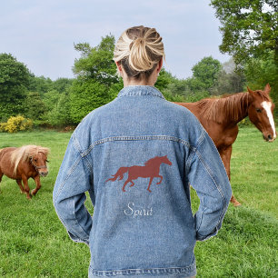 Veste Denim Brown Horse et Country Spirit Script