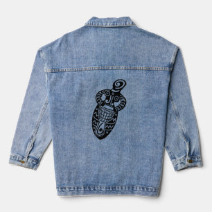 Veste Denim de la déesse de tambour