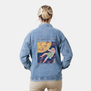 Veste Denim de l'astronaute funky customisée