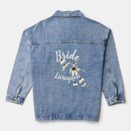 Veste Denim de mariée Floral Daisy Waterfall
