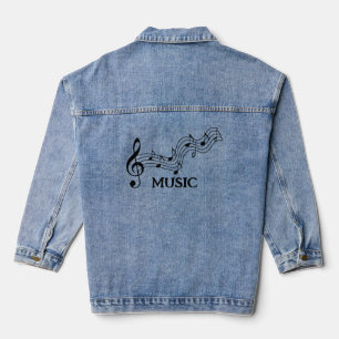 Veste Denim Design du personnel musical