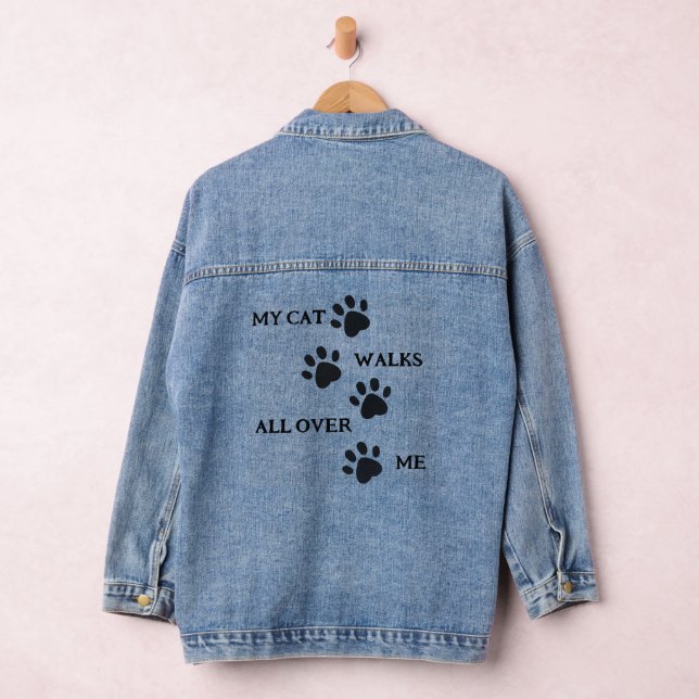 Veste Denim Design Empreinte de patte noire (Hangar)