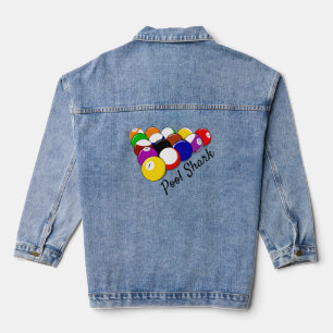 Veste Denim Design Pool Billard