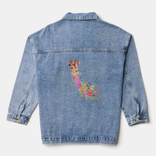 Veste Denim en Giraffe Florale