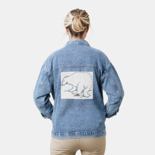 Veste denim femme Ours polaire