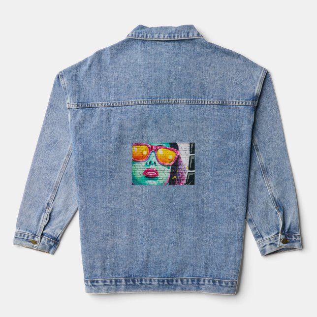 Veste Denim Femme Personnalisée (Jean Jacket), Den (Verso)