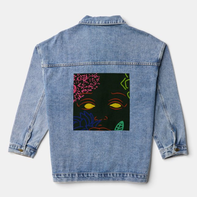 Veste Denim Fleur Face (Verso)