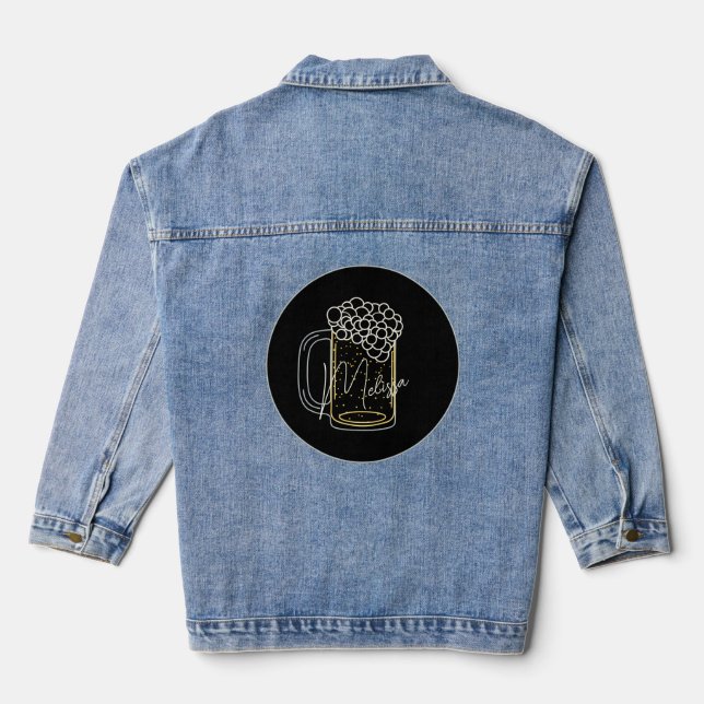 Veste Denim personnalisée de la bière (Verso)