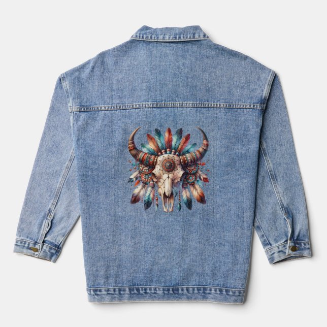 Veste Denim pour femmes autochtones américaines au (Verso)