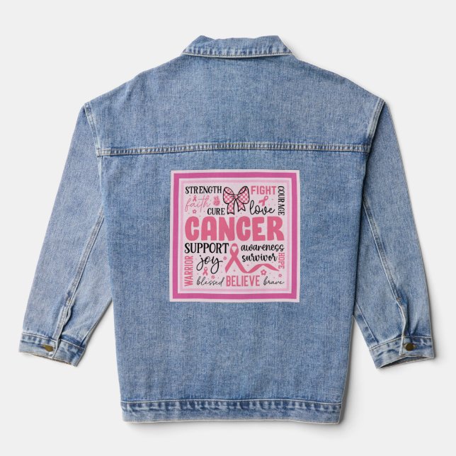 Veste Denim Support pour le cancer du sein (Verso)