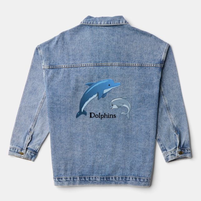 Veste Dolphins Design Denim (Verso)