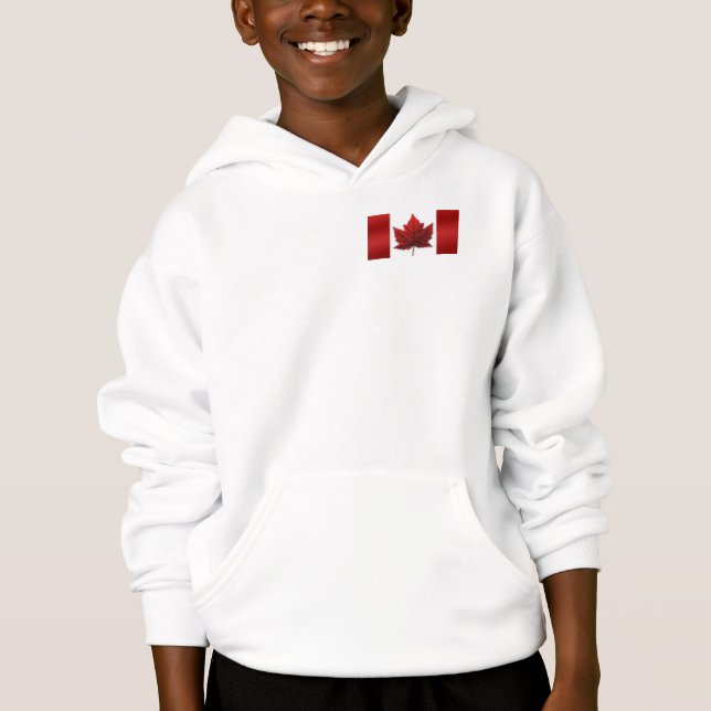 Veste drapeau du Canada Sweat - shirts à capuche d (Devant)