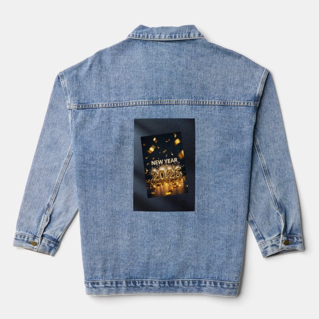 Veste en denim année 2026 - Célébration personnali (Verso)