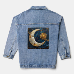 Veste en denim céleste fantaisiste des cieux encha