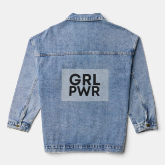 Veste en denim de puissance pour fille