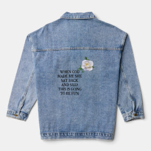 Veste en denim faite par Dieu