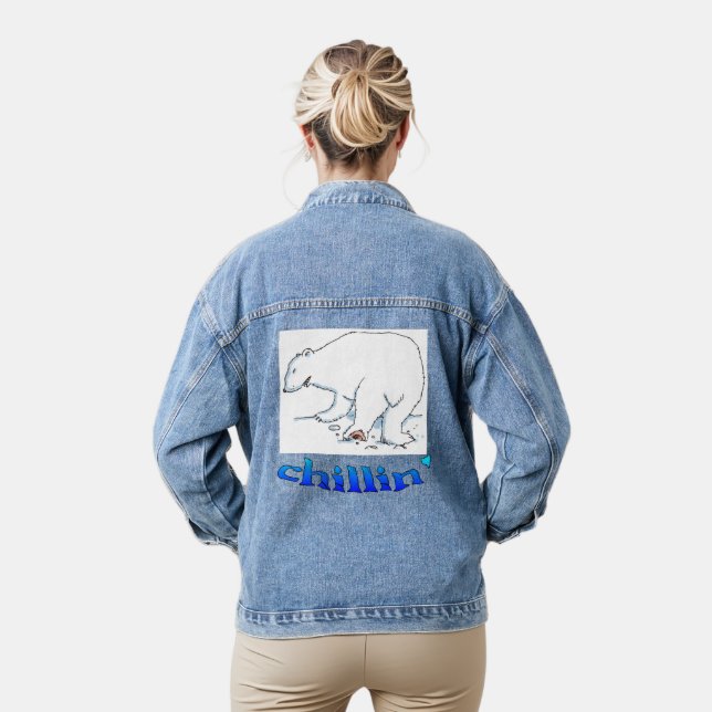 Veste en denim pour femme de refroidissement de l' (Modèle)