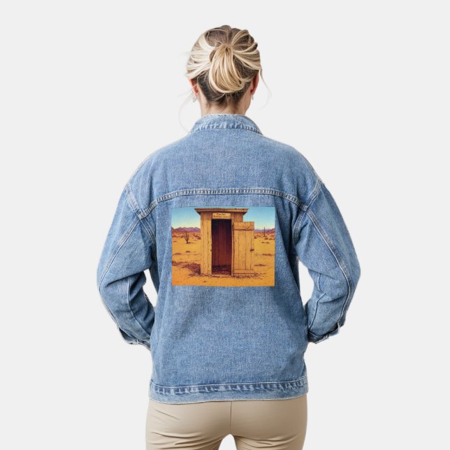 Veste en denim pour femmes du désert Outhouse (Modèle)
