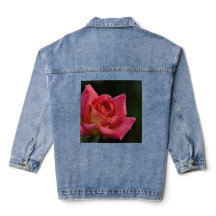 Veste en denim Rose Rose Pink