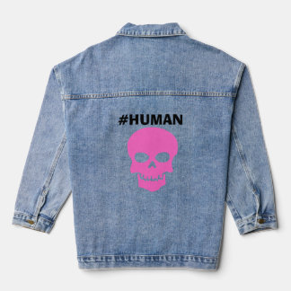 Veste en jean à manches longues pour femme #HUMAN