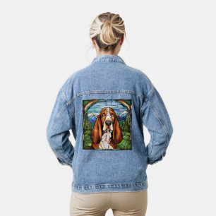 Veste en jean Basset Hound