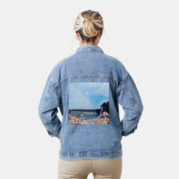 Veste en jean "Dieu est très créatif"