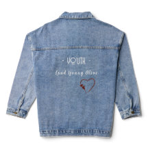 Veste en jean esthétique décontractée