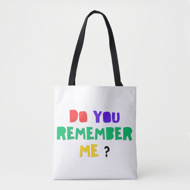 Veste en jean et sac fourre-tout 'ME RECONNAIS-TU' (Devant)