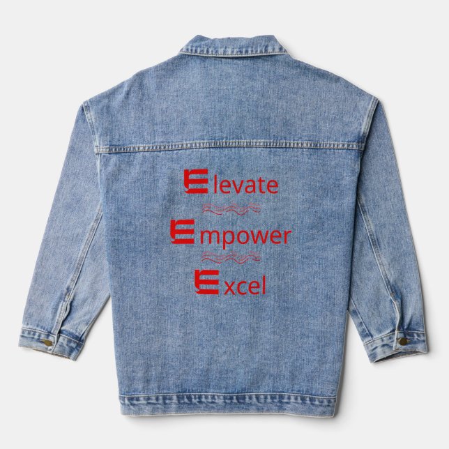 Veste en jean motivationnelle (Verso)