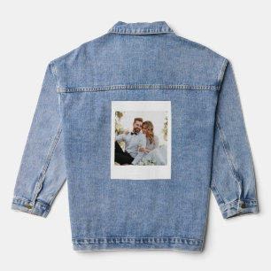 Veste en jean personnalisée pour femme 