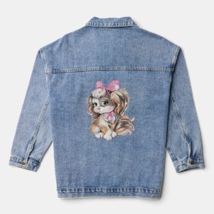 Veste en jean pour chiot