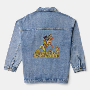 Veste en jean pour femmes autochtones amérindienne
