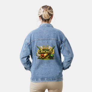 Veste en jean pour femmes Cricket Gold Emblem Spor
