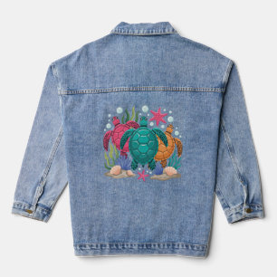 Veste en jean Sea Turtle Serenade