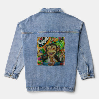 Veste en jean singe