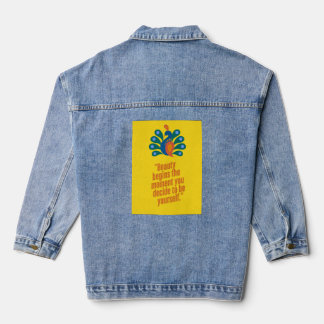 Veste en jean Vibrante Âme de Paon