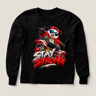 Veste graphique Stay Strong Cool Panda Skateboarde