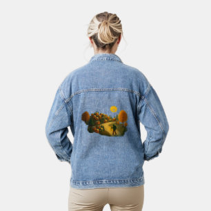 Veste pour femmes avec un village à la lanterne do