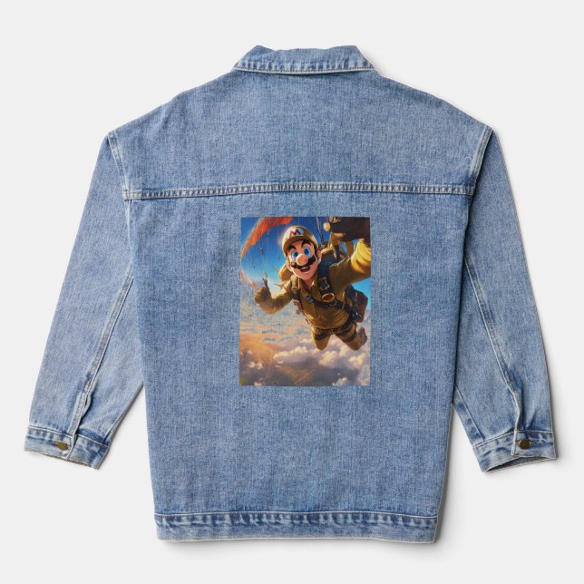 Veste Sky Blue élégant : Ascensez votre garde-robe (Verso)