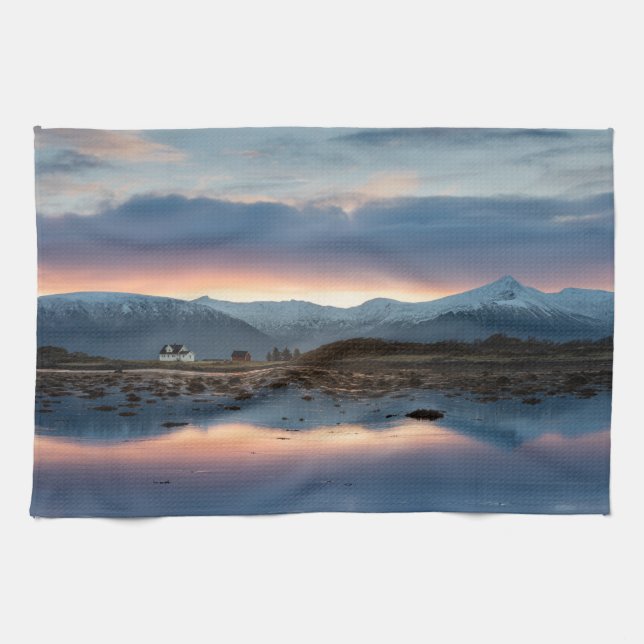 Vesterinseln Norwegen Geschirrtuch (Horizontal)